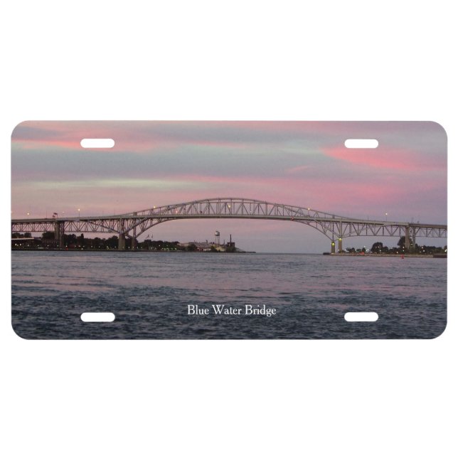 Blue Water Bridge license plate (Front)