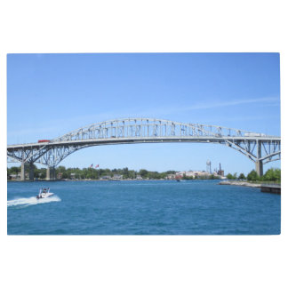 Blue Water Bridge Metal Print