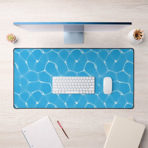 Blue water caustics for swimming Dream DeskM Desk Mat
