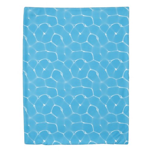 Blue water caustics for swimming Dream Duvet