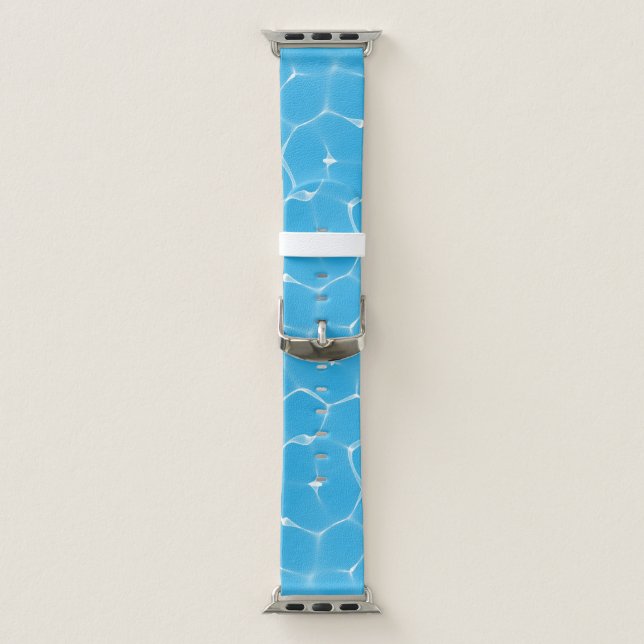 Blue Water Caustics Swimming Pool A Watch Band (Band)