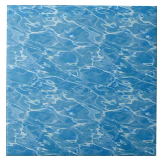Blue water  ceramic tile (Front)