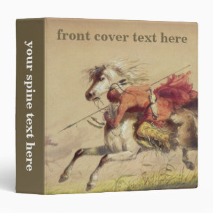 Blue Water Creek Battle By Alfred Jacob Miller Binder