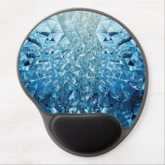 Blue Water Crystals Gel Mouse Pad