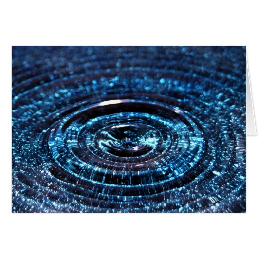 Blue Water Drop Cards (Front Horizontal)