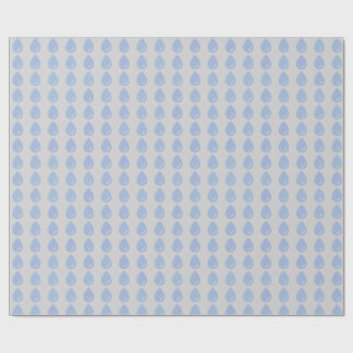 Blue Water Drop Seamless Pattern Wrapping Paper