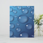 Blue Water Drop Texture (Standing Front)
