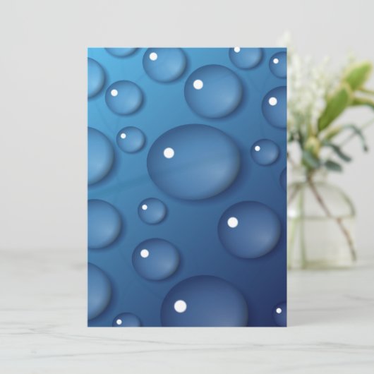 Blue Water Drop Texture (Standing Front)