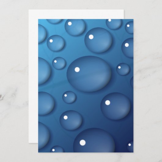Blue Water Drop Texture (Front/Back)