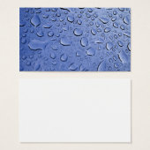 Blue Water Droplets (Front & Back)