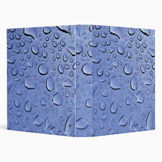 Blue Water Droplets Binder