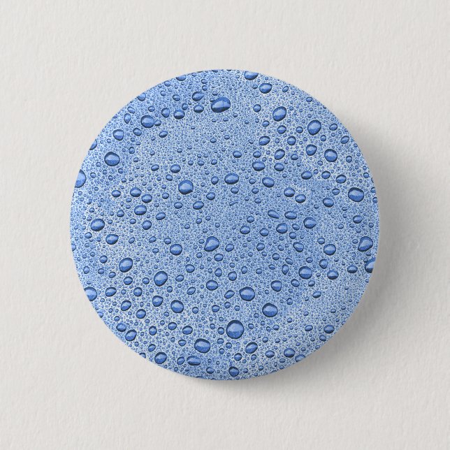 Blue water droplets button (Front)