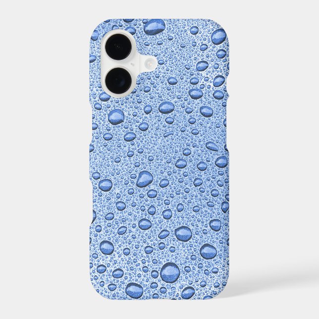 Blue water droplets Case-Mate iPhone case (Back)