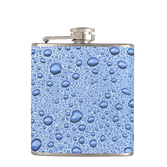Blue water droplets flask (Front)