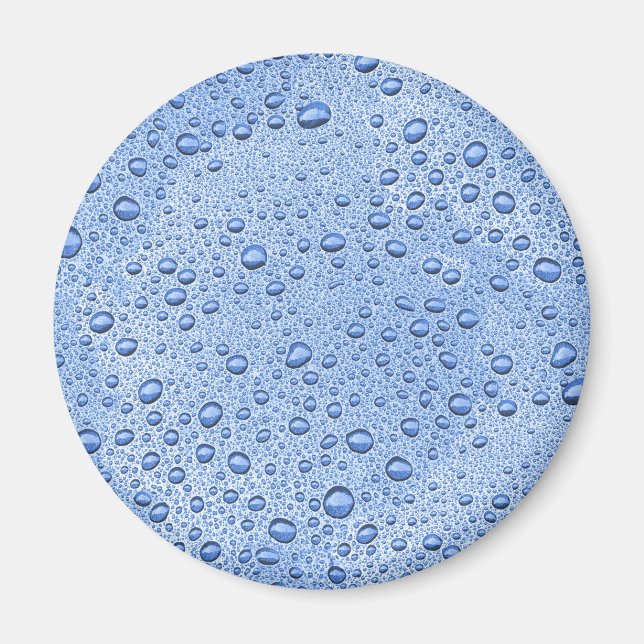 Blue water droplets magnet (Front)