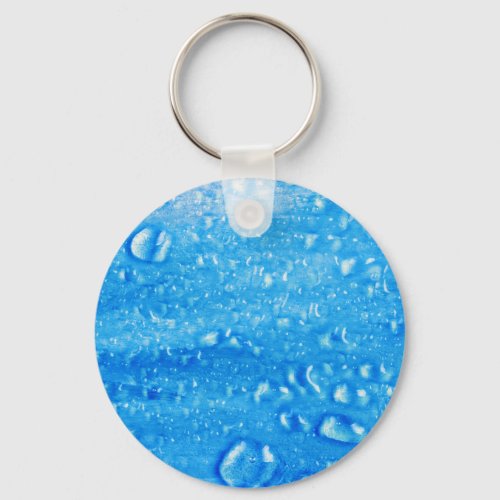 Blue Water Drops Keychain