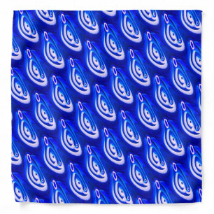 Blue water fashion bandana