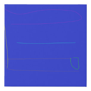 Blue Water Faux Canvas Print