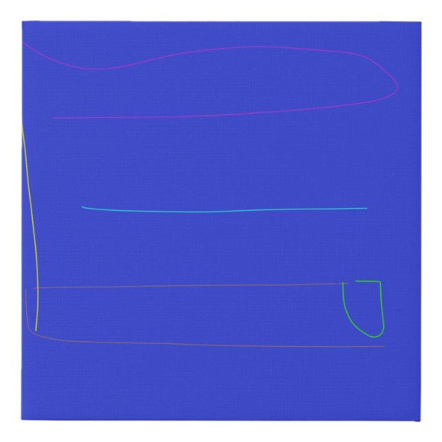 Blue Water Faux Canvas Print (Front)