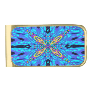BLUE WATER GOLD FINISH MONEY CLIP