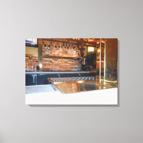 Blue Water Grill Canvas Print