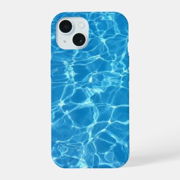 Blue Water Iphone 15 Case by FantasyCases at Zazzle