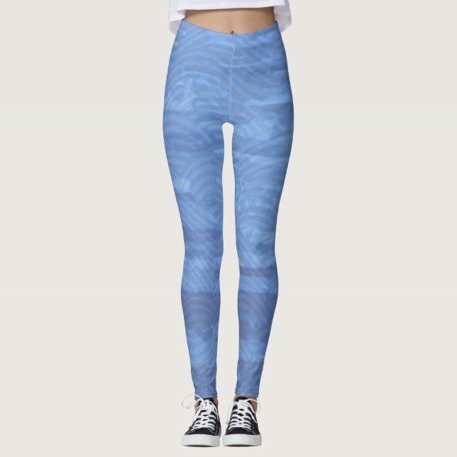 Blue Water Leggings (Front)