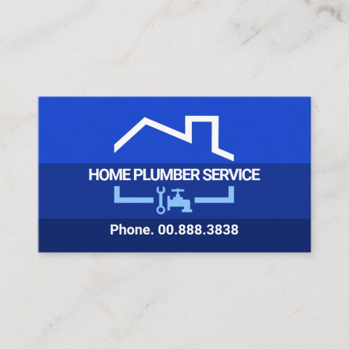 Blue Water Levels Home Plumbing Repairs Business Card