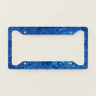 Blue Water License Plate Frame
