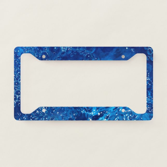 Blue Water License Plate Frame (Front)