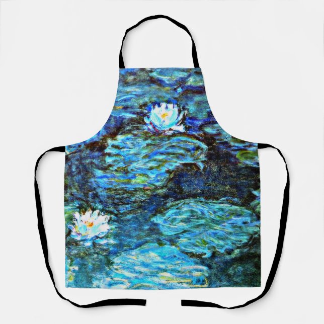 Blue Water Lilies by Monet Apron (Front)