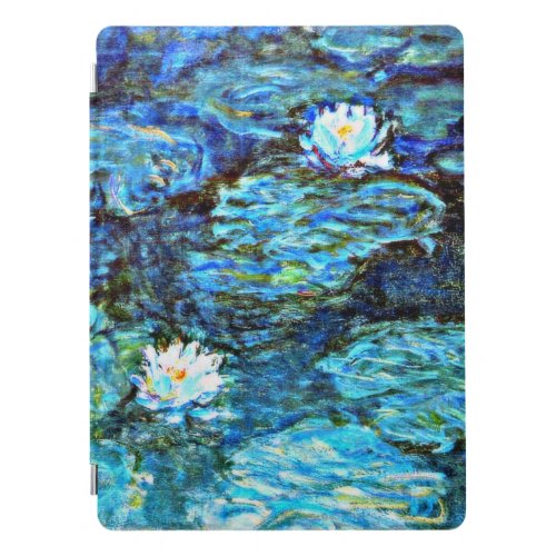 Blue Water Lilies by Monet iPad Pro Cover
