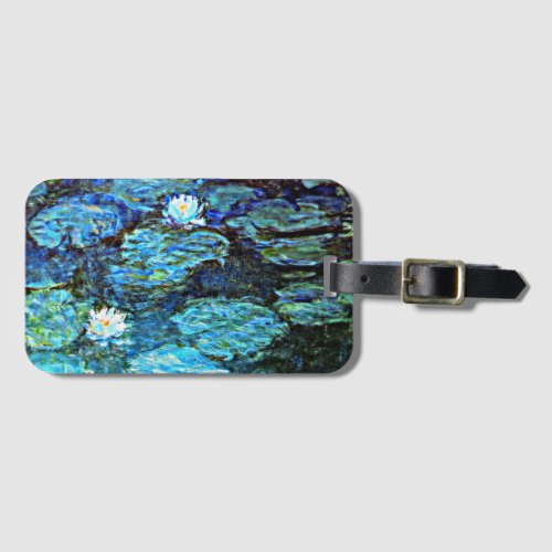 Blue Water Lilies by Monet Luggage Tag