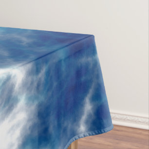 Blue Water Marble Tablecloth