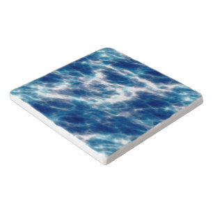 Blue Water Marble   Trivet