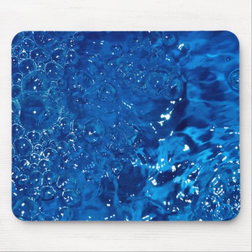 Blue water mouse pad