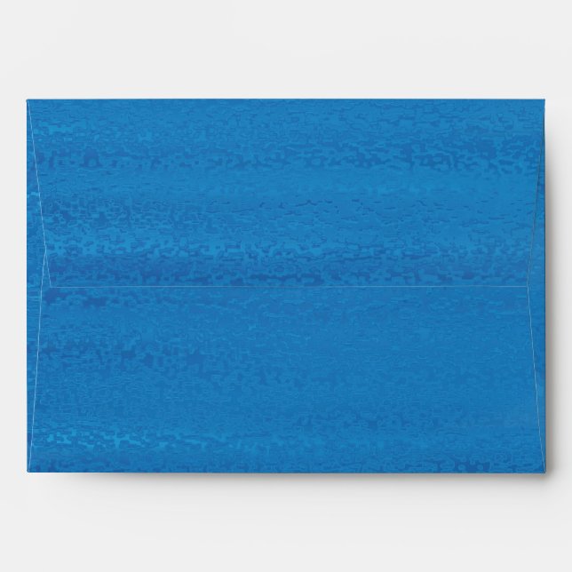 Blue Water Ocean Beach Invitation Envelope (Back (Top Flap))