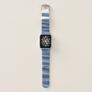 Blue water pattern apple watch band
