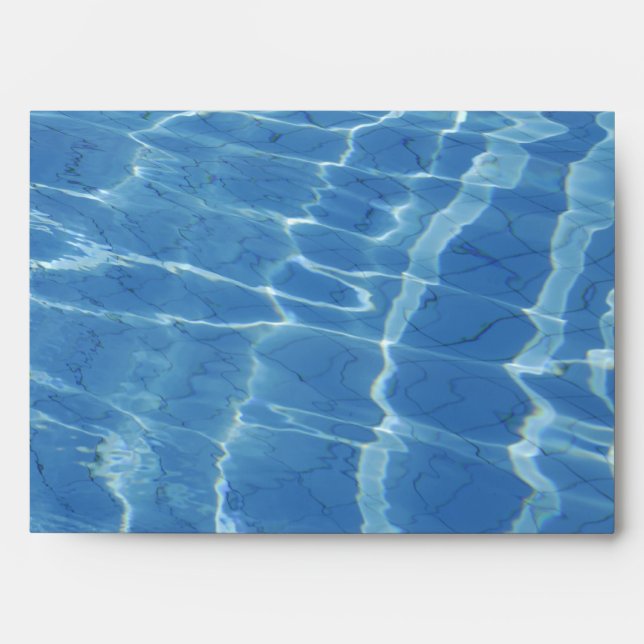 Blue water pattern envelope (Front)