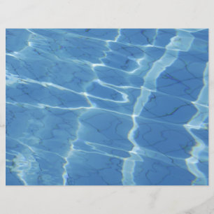 Blue water pattern flyer