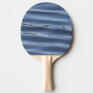 Blue water pattern ping pong paddle