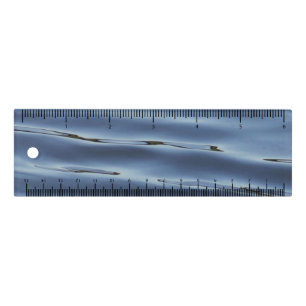 Blue water pattern ruler