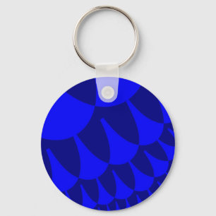 Blue Water Scales Keychain