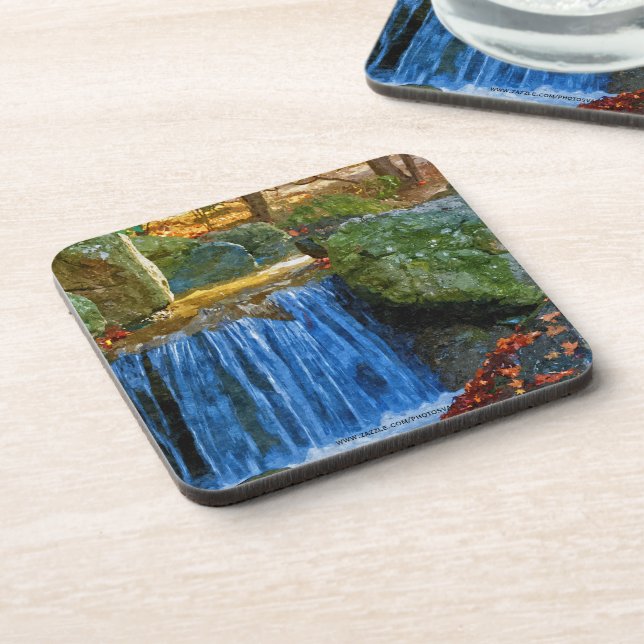 Blue Water Spring Beverage Coaster (Left Side)