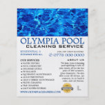 Blue Water, Swimming Pool Cleaning Advertising Flyer<br><div class="desc">Blue Water,  Swimming Pool Cleaning Service Advertising Flyer by The Business Card Store.</div>