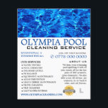 Blue Water, Swimming Pool Cleaning Advertising Flyer<br><div class="desc">Blue Water,  Swimming Pool Cleaning Service Advertising Flyer by The Business Card Store.</div>