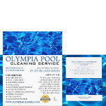 Blue Water, Swimming Pool Cleaning Advertising Flyer<br><div class="desc">Blue Water,  Swimming Pool Cleaning Service Advertising Flyer by The Business Card Store.</div>