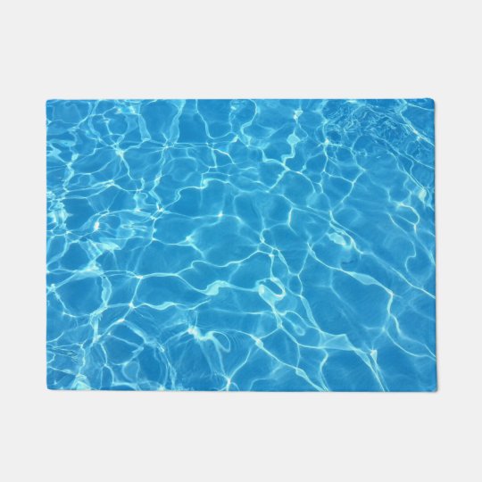 Blue Water Texture Doormat | Zazzle.com