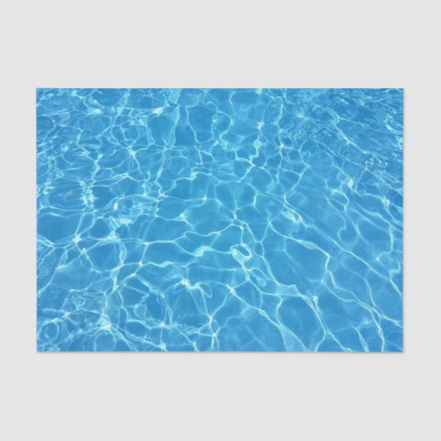Blue Water Texture Tissue Paper (Front)