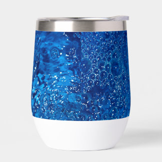 Blue water thermal wine tumbler